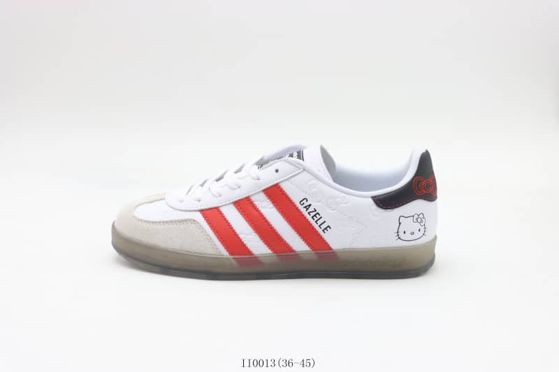 Adidas Gazelle White Red Kitty