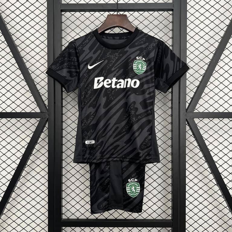 Kit Criança Guarda-Redes Sporting CP 2025/26 - Preto