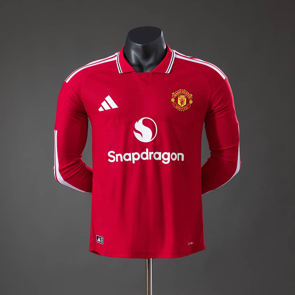 Camisola Manchester United 2026/2027 Equipamento Principal Versão Jogador Manga Comprida