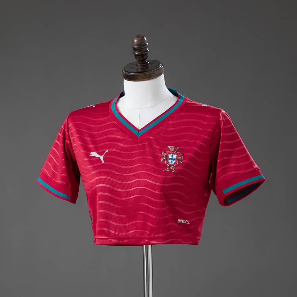 Camisola Principal Portugal Crop Top Feminina 2026