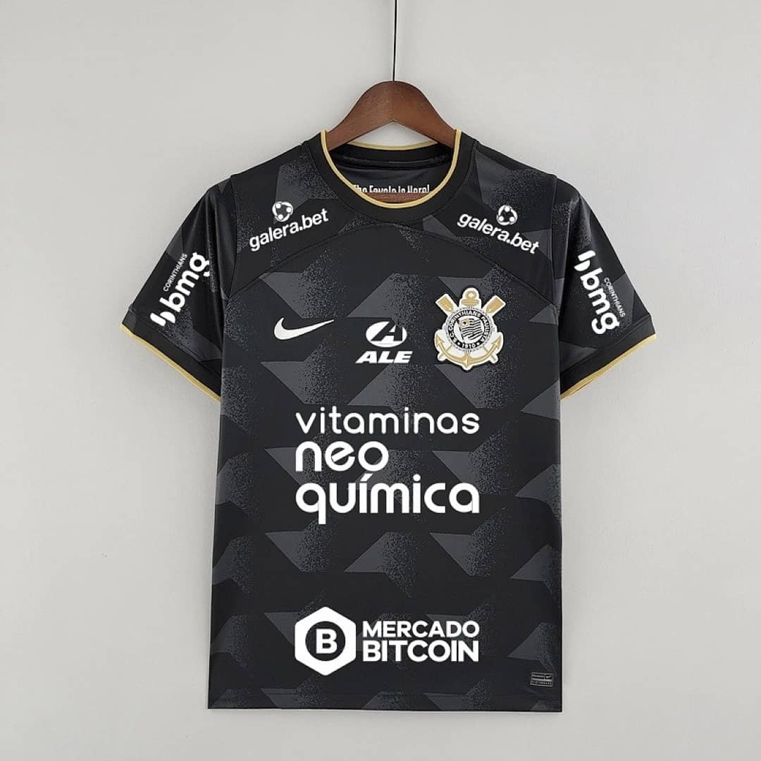 Camisola Alternativa do Corinthians 2022/2023 Todos Patrocinadores