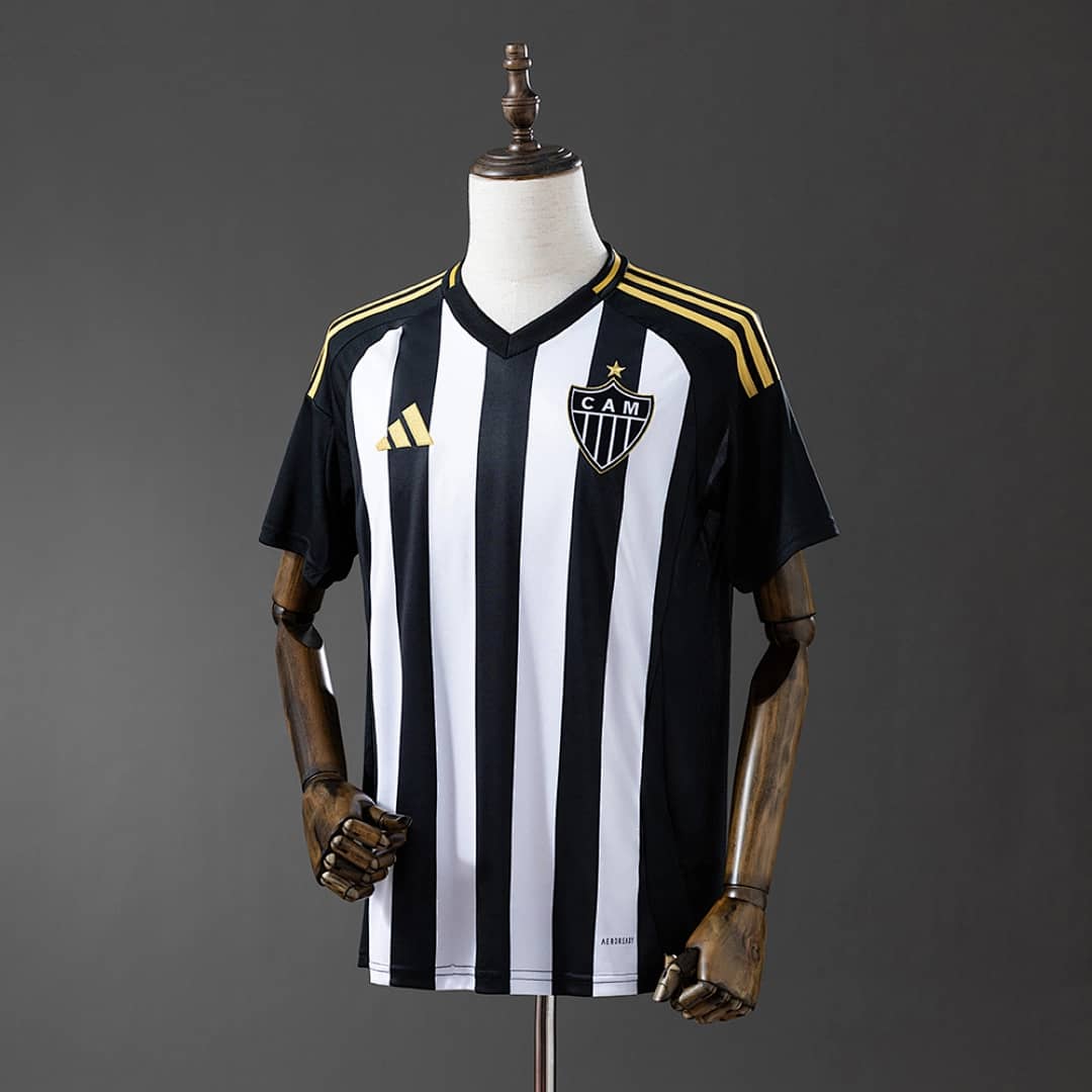 Camisola Principal do Atletico Mineiro 2025/2026 Todos Patrocinadores