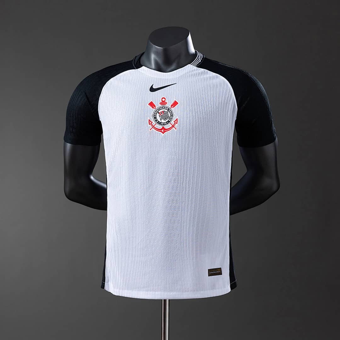 Camisola Principal do Corinthians 2025/2026 Todos Patrocinadores