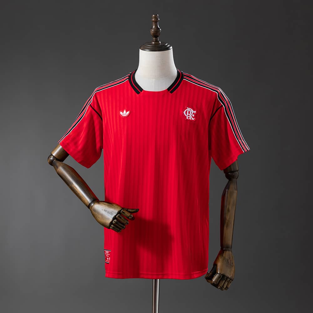 Camisola Retro Style Flamengo 2025/26 Vermelha
