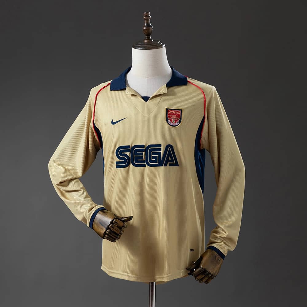 Camisola Arsenal 2001/02 Alternativa Manga Comprida Retro