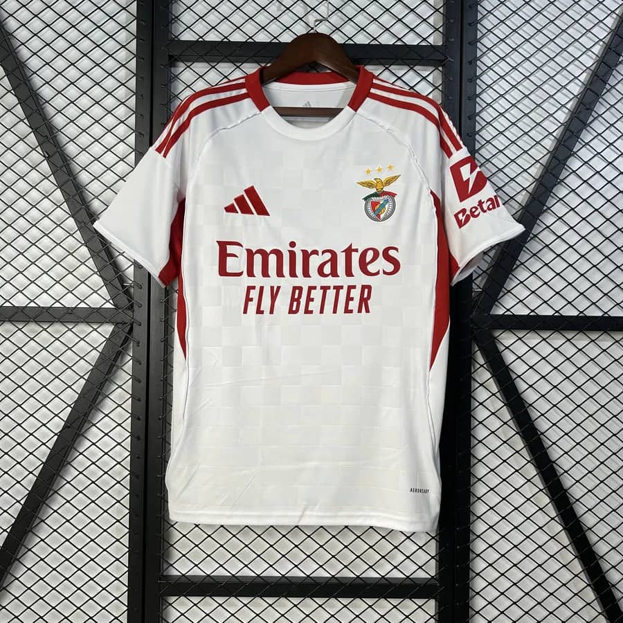 Camisola Alternativa Branca SL Benfica 2025/26