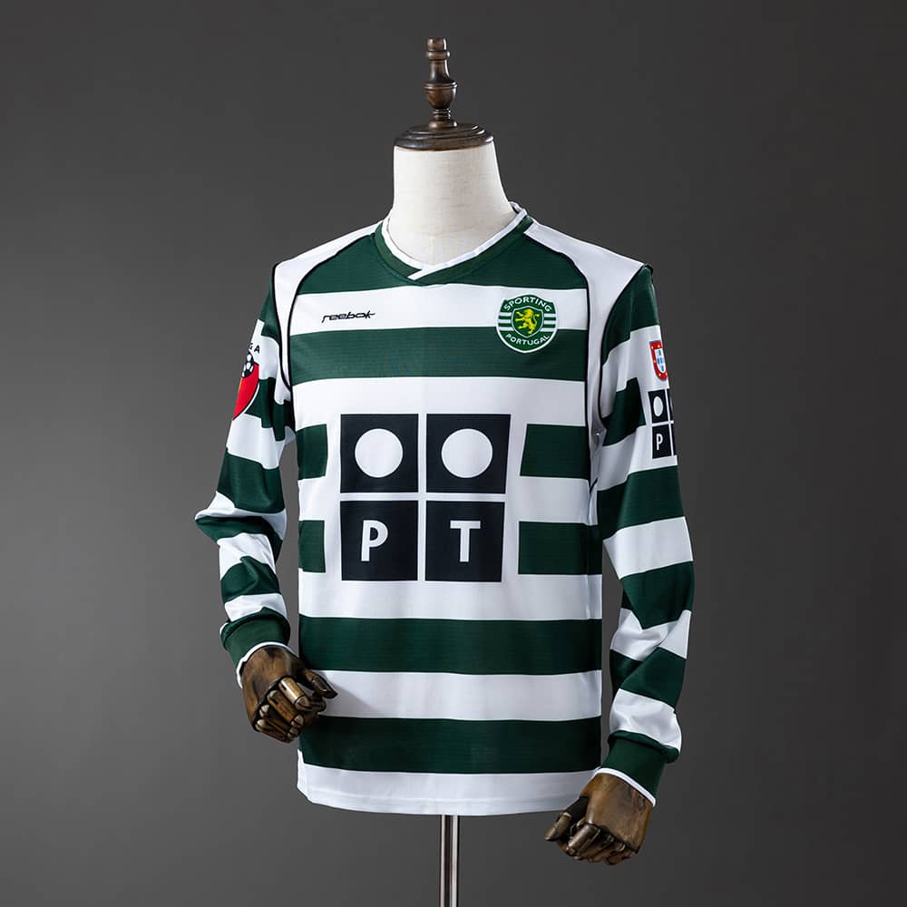Camisola Retro Sporting 01/03 Manga comprida