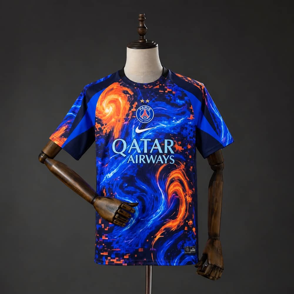 Camisola PSG 2026/2027 Edição Especial Padrão de Chamas