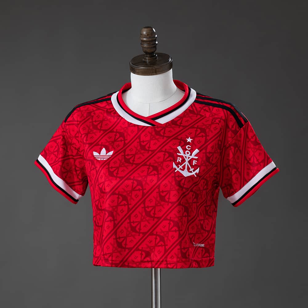 Camisola Flamengo 2026/2027 Terceiro Equipamento Feminina Crop