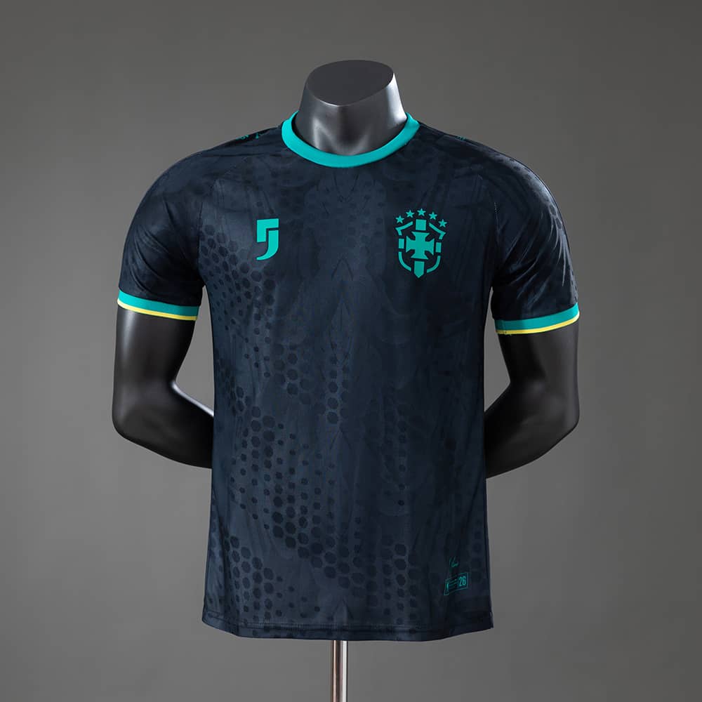 Camisola Edição Especial Mundial Brasil Preto Versão Jogador 2026