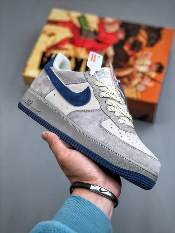 AKIRA x Nike Air Force 1 Low ’07 Cinzento Azul Camurça Estrela