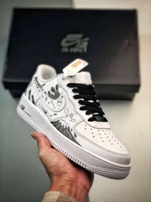Air Force 1 '07 Low Onda Branco e Preto