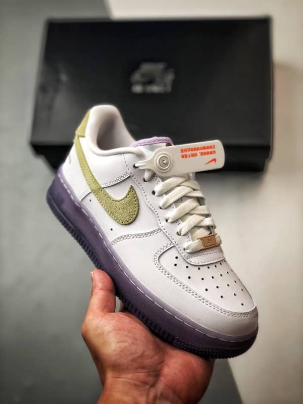 Air Force 1 '07 Low Branco, Verde e Roxo