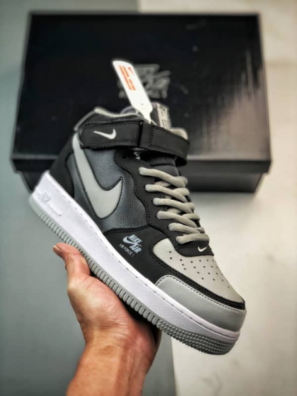 Air Force 1 07 Mid Sombra Cinzenta Reflexo Anjo