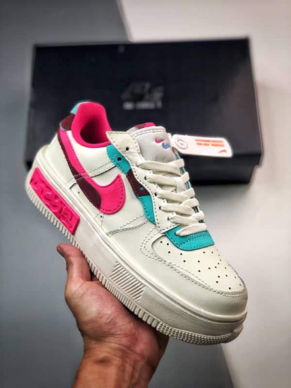 Air Force 1 Fontanka Desconstruido Branco e Roxo