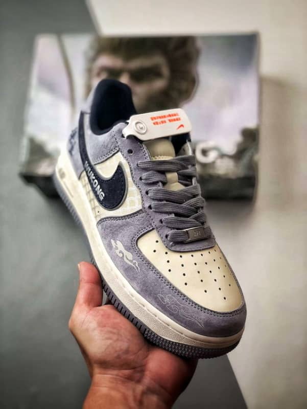 Air Force 1 Low Wukong Cinza Azul