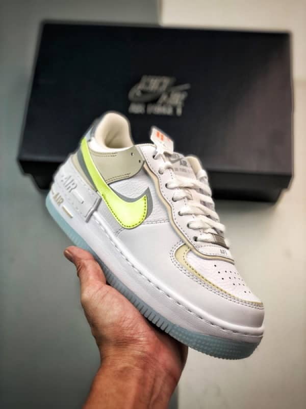 Air Force 1 Shadow Branco Cinzento e Verde