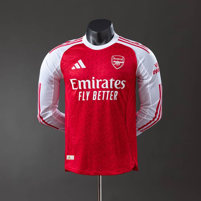Arsenal 25/26 manga-longa Home versão jogador