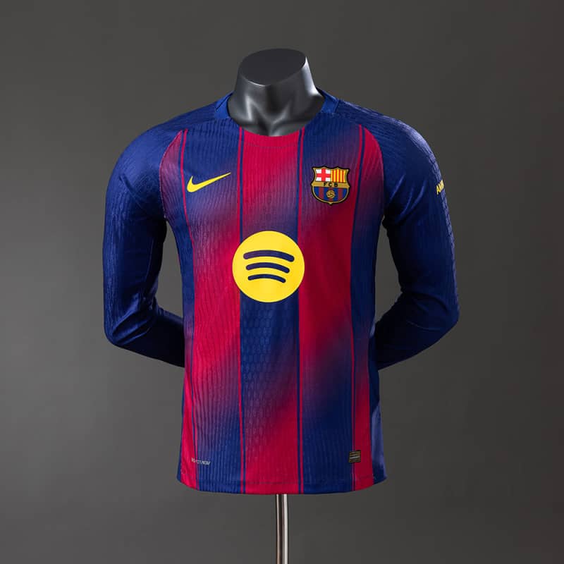 Barcelona 25/26 manga-longa Home versão jogador