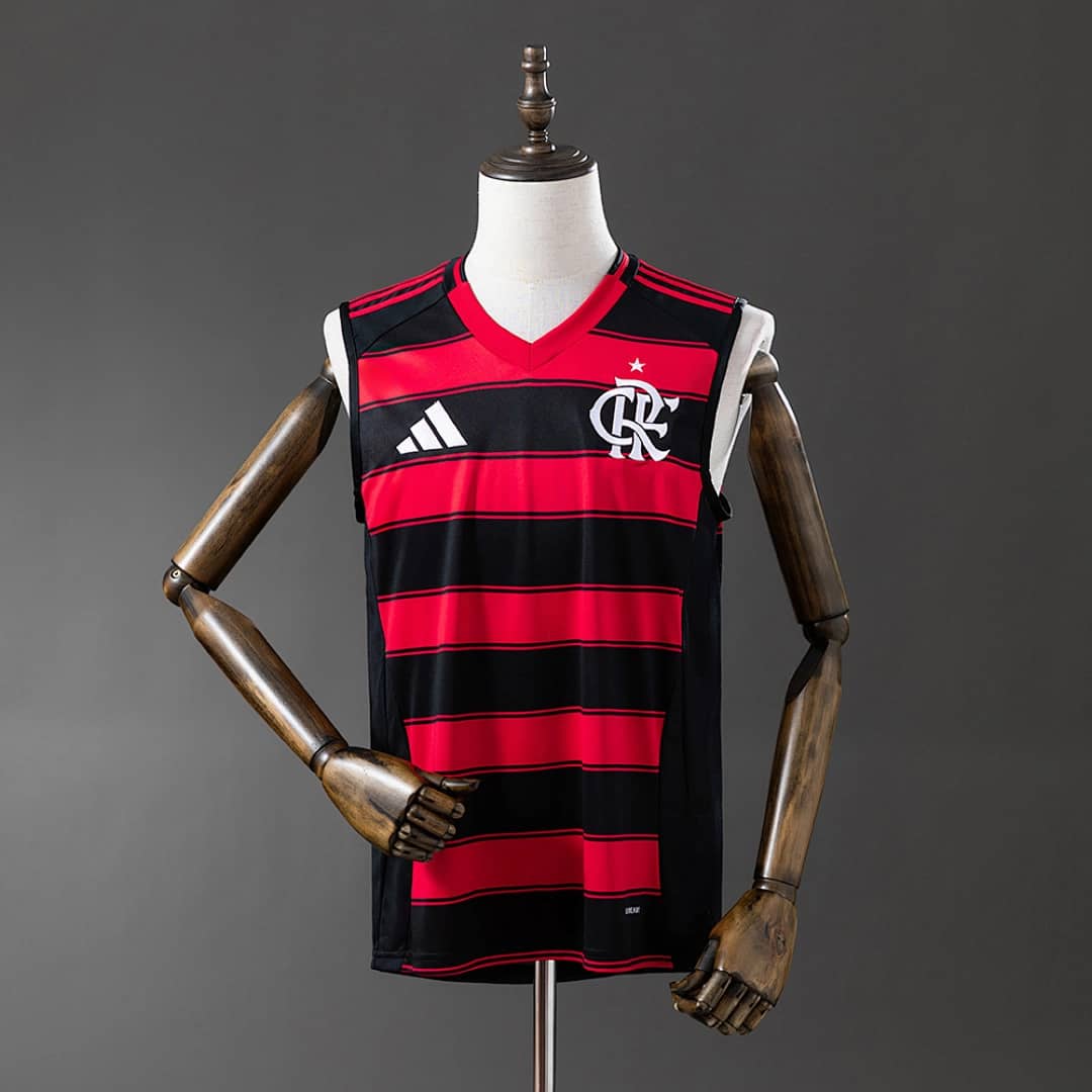 Camisola Principal do Flamengo 2025/2026 (Colete)