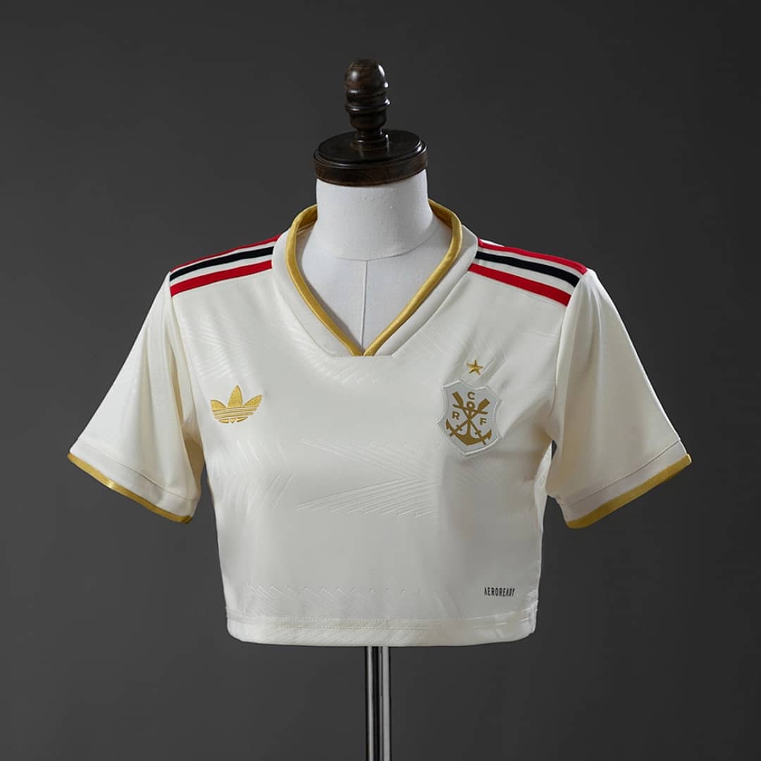 Camisola Feminina Flamengo 2025/26 Terceiro Estilo Crop