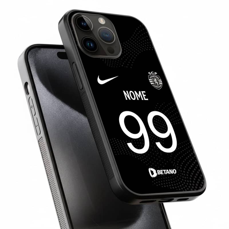 Capa Sporting Away Nome Preto Época 25/26