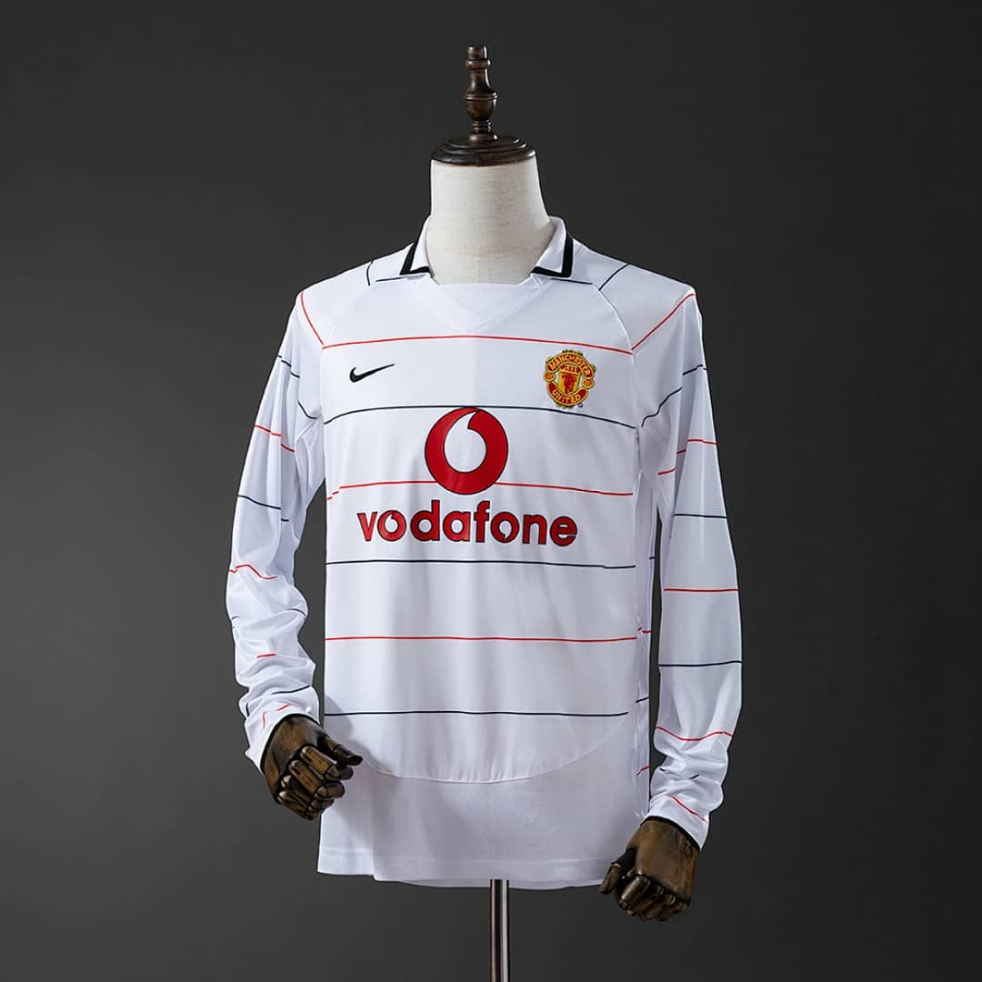 Camisola Alternativa do Manchester United 2003/2005 (Retro, Manga Longa)