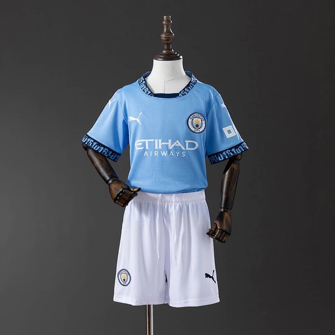 Kit Crianca Manchester City Principal 2024/2025