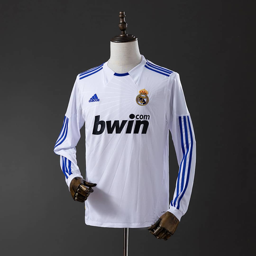 Camisola Principal do Real Madrid 2010/2011 (Retro, Manga Longa)