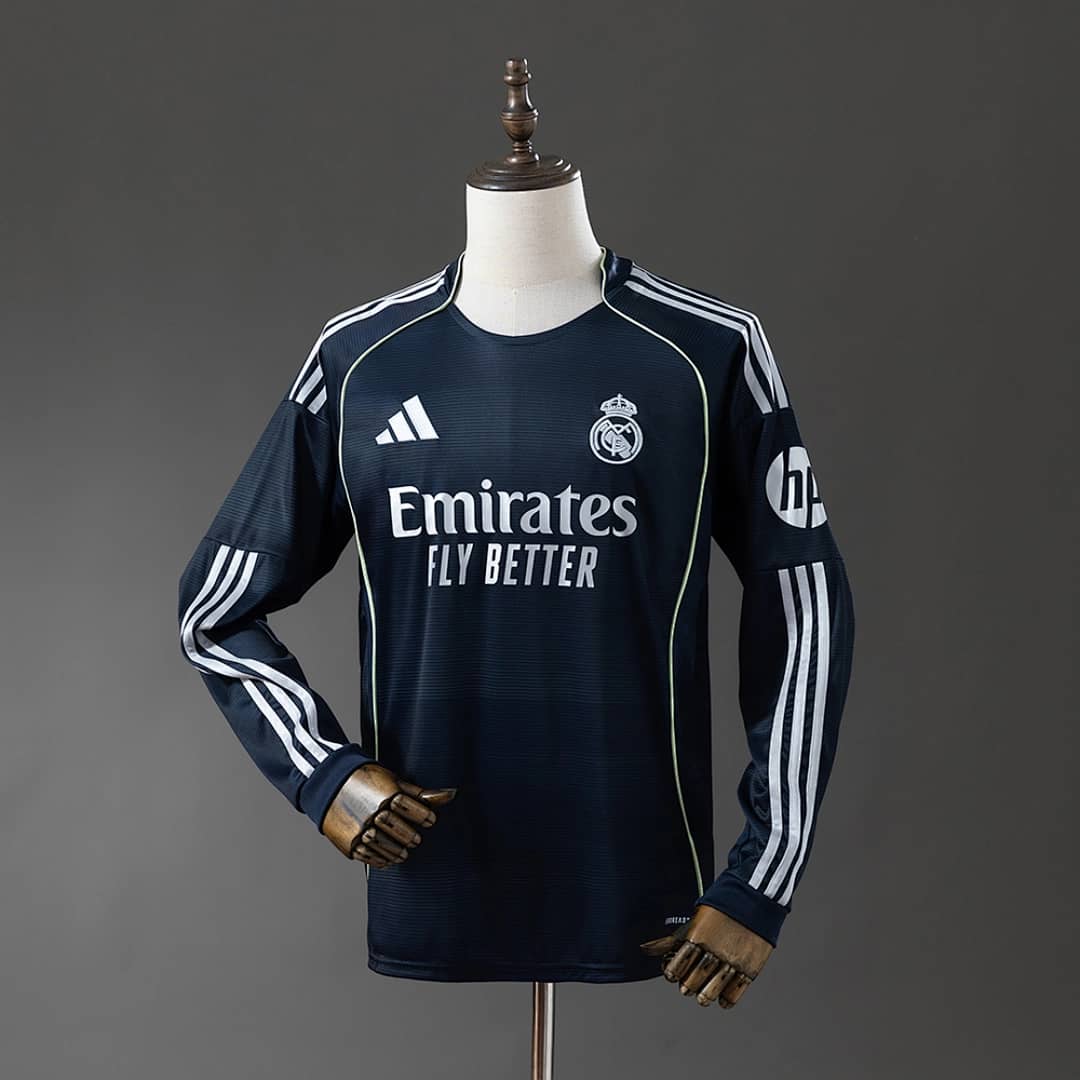 Camisola Alternativa do Real Madrid 2025/2026 (Manga Longa)