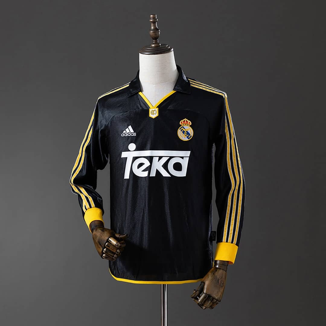 Camisola Alternativa do Real Madrid (Retro, Manga Longa)