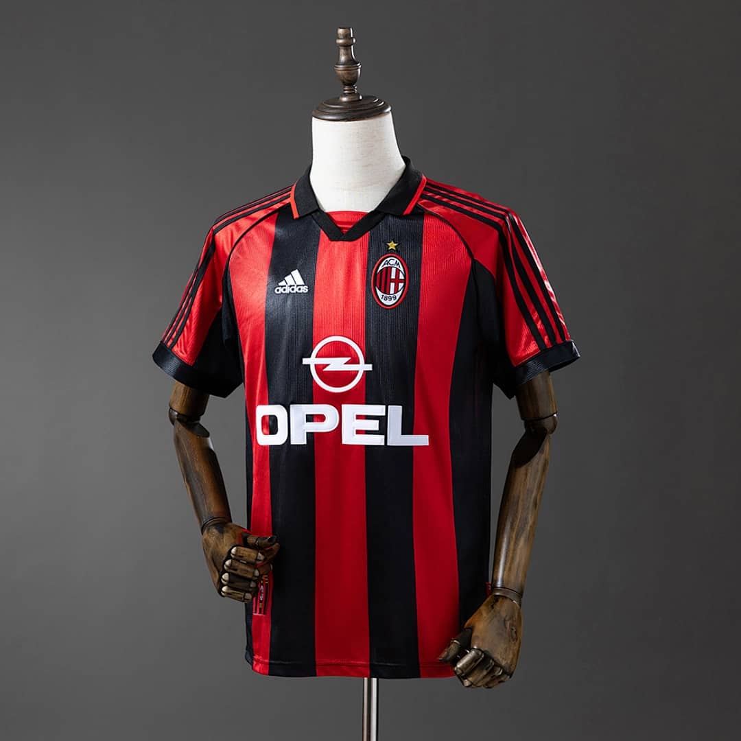 Camisola Principal do AC Milan 1998/1999 (Retro)