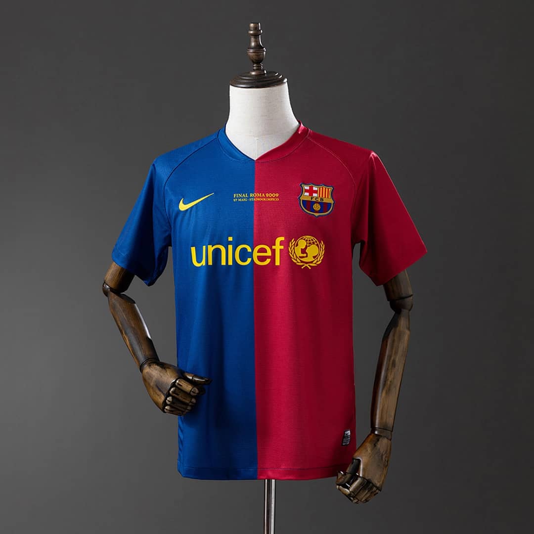 Camisola Principal do FC Barcelona 2008/2009 Champions League (Retro)