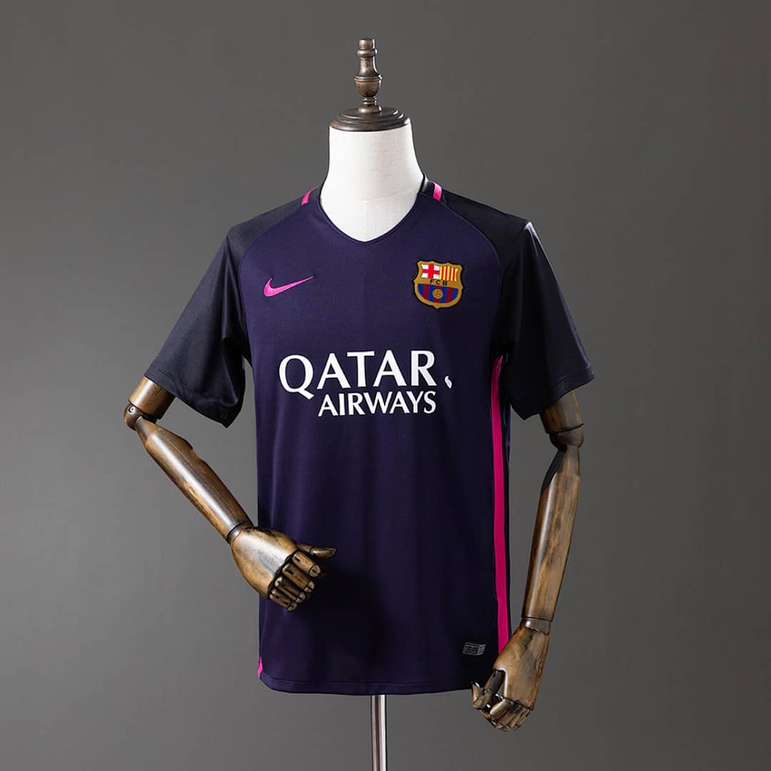 Camisola Alternativa do FC Barcelona 2016/2017 (Retro)