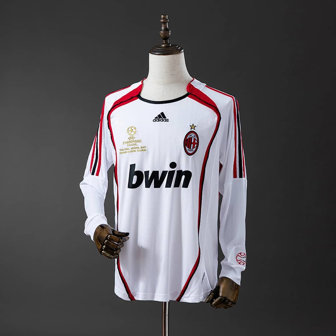 Camisola Alternativa do AC Milan 2006/2007 (Retro, Manga Longa)