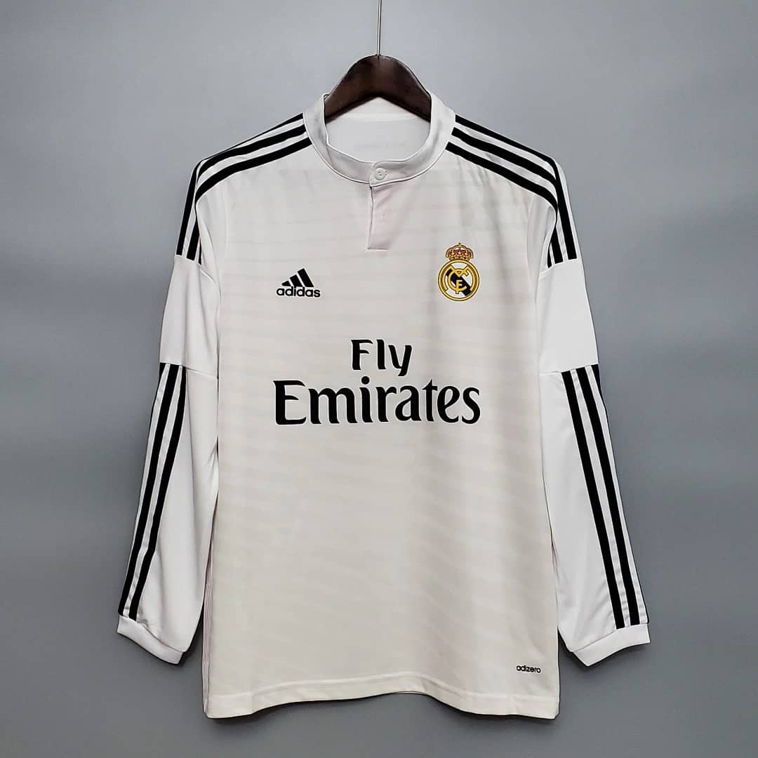 Camisola Principal do Real Madrid 2014/2015 (Retro, Manga Longa)