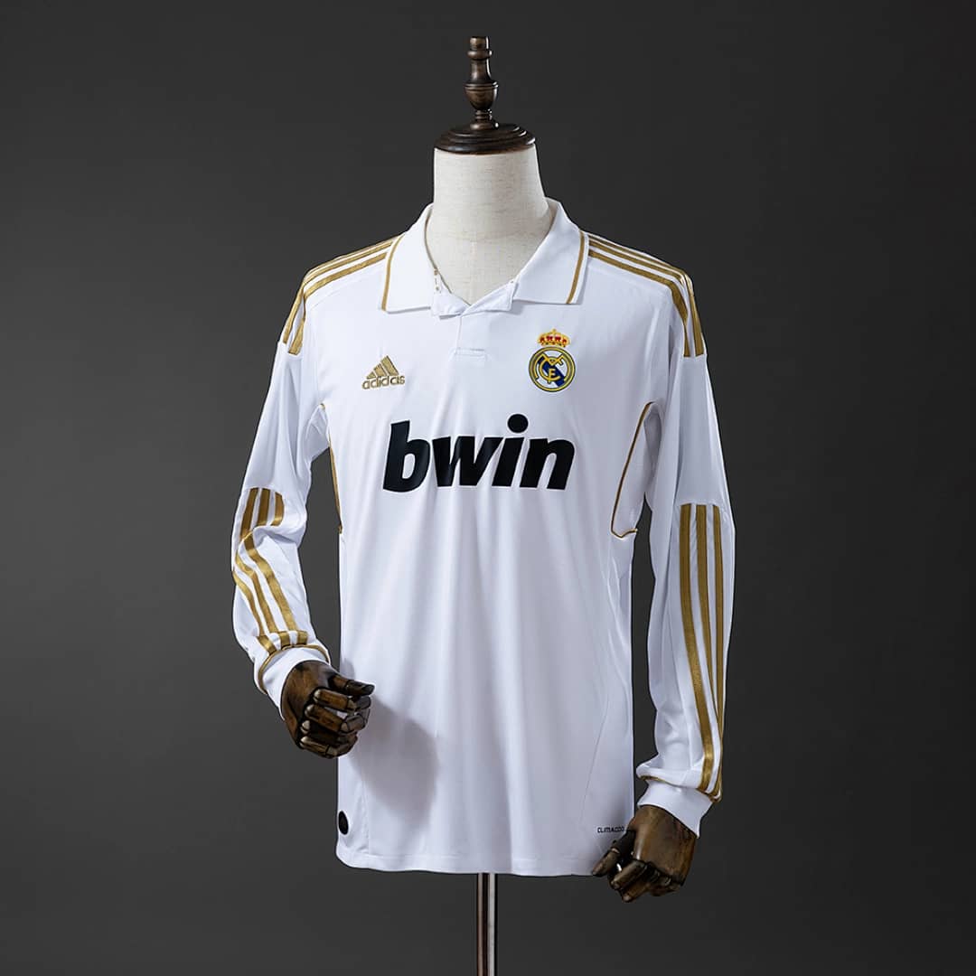 Camisola Principal do Real Madrid 2011/2012 (Retro, Manga Longa)