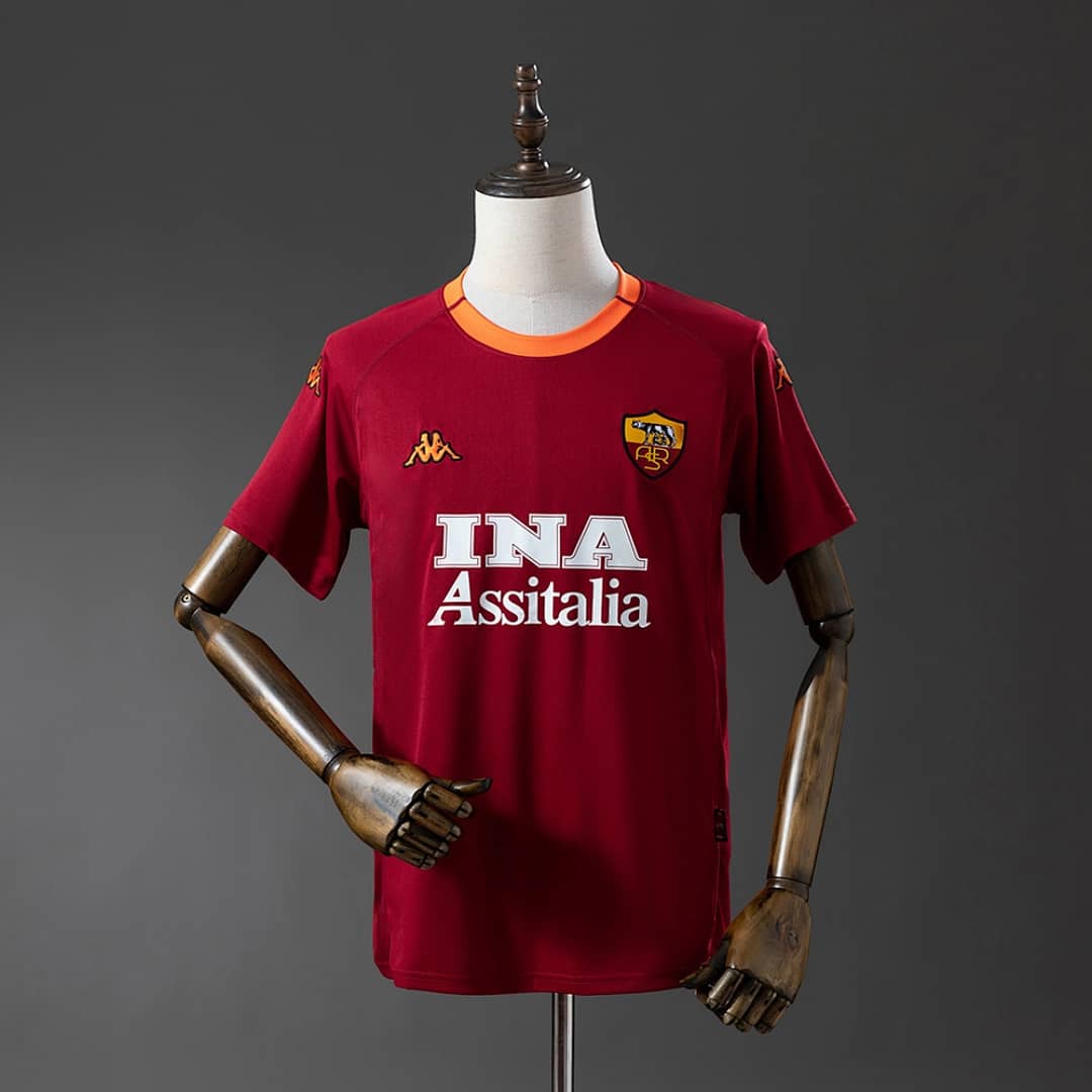 Camisola Principal do AS Roma 2000/2001 (Retro)