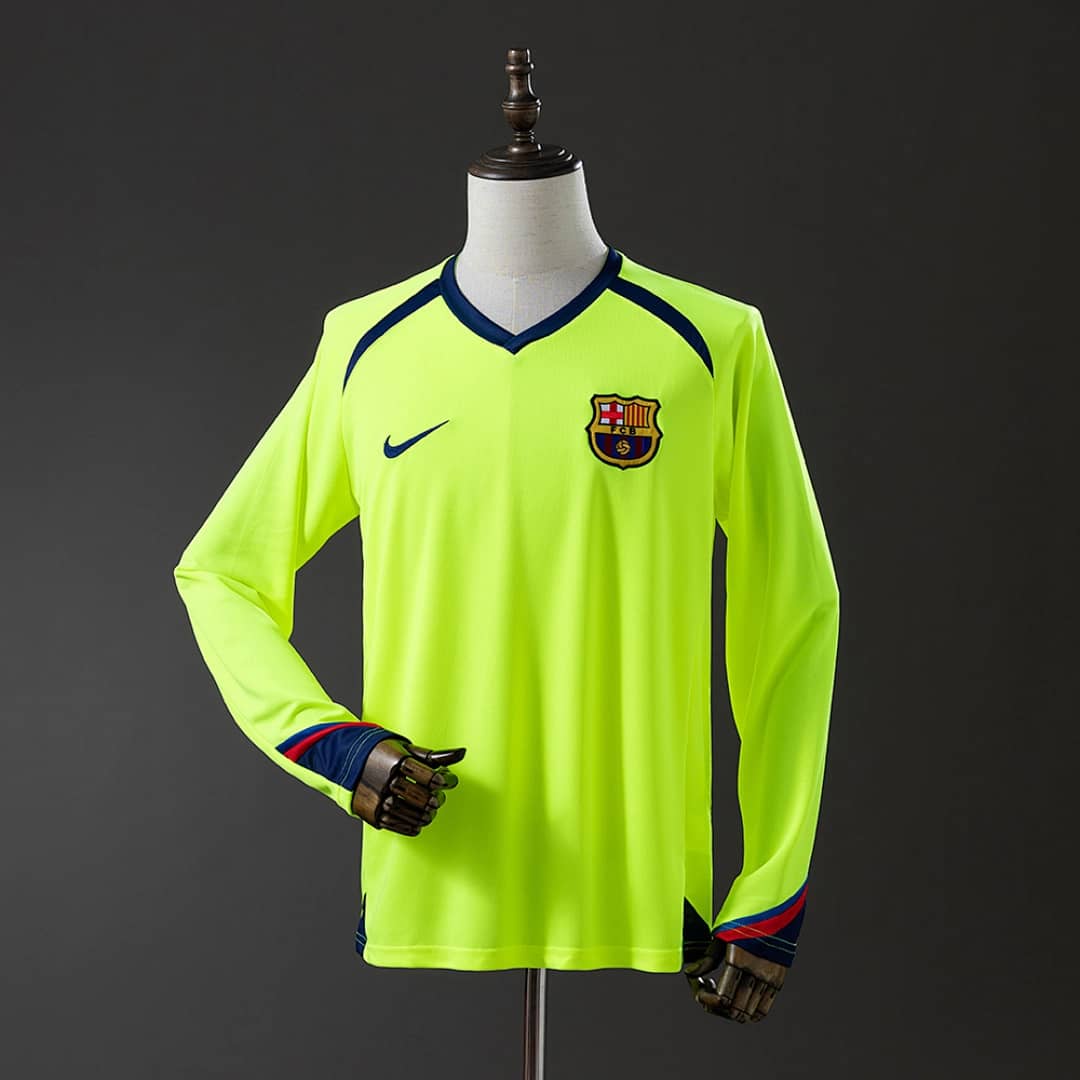 Camisola Alternativa do FC Barcelona 2005/2006 (Retro, Manga Longa)