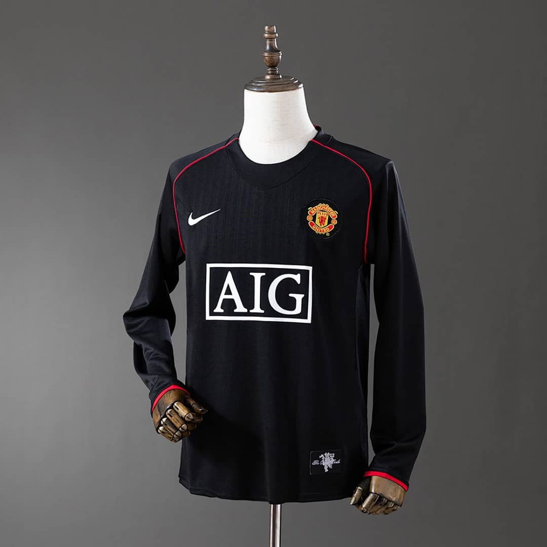 Camisola Manchester United 2007/2008 (Retro, Manga Longa)