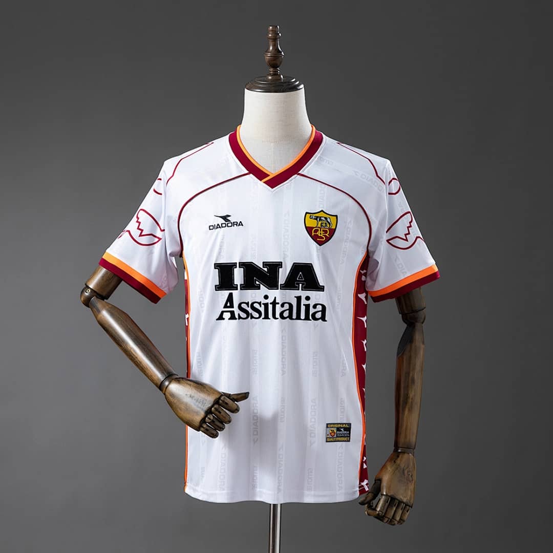 Camisola Alternativa do AS Roma 1999/2000 (Retro) (2)