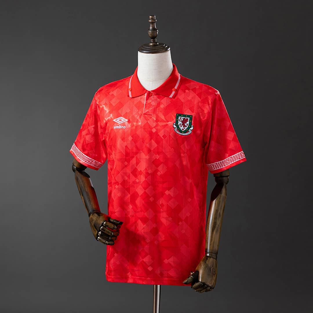 Camisola Principal do País de Gales 1990 (Retro)