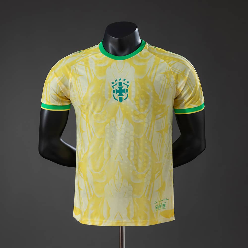 Camisola Edição Especial Mundial Brasil Amarelo Versão Jogador 2026
