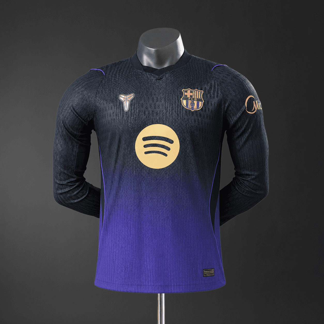 Camisola Barcelona x Kobe Bryant 2026/2027 Alternativa Versão Jogador Manga Comprida