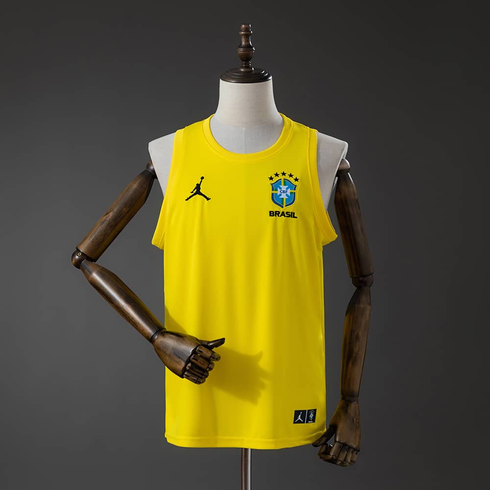 Camisola Treino Colete Brasil Amarela 2026