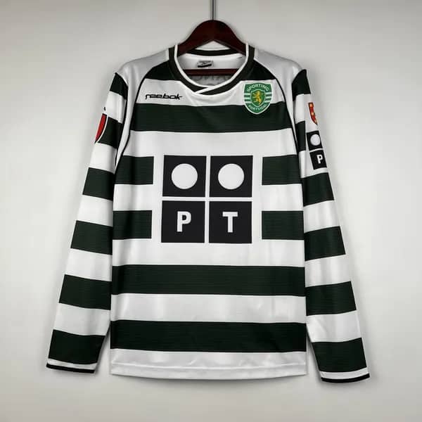 Camisola Retro Sporting 01/03 Manga comprida