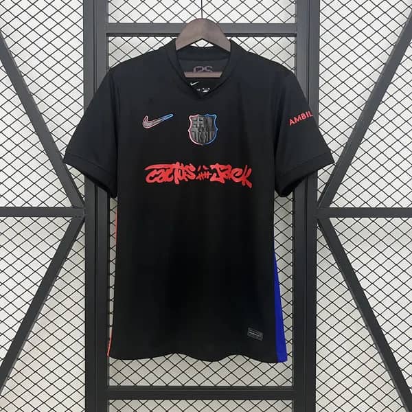 Camisola Barcelona x Travis Scott Preta 2025/26
