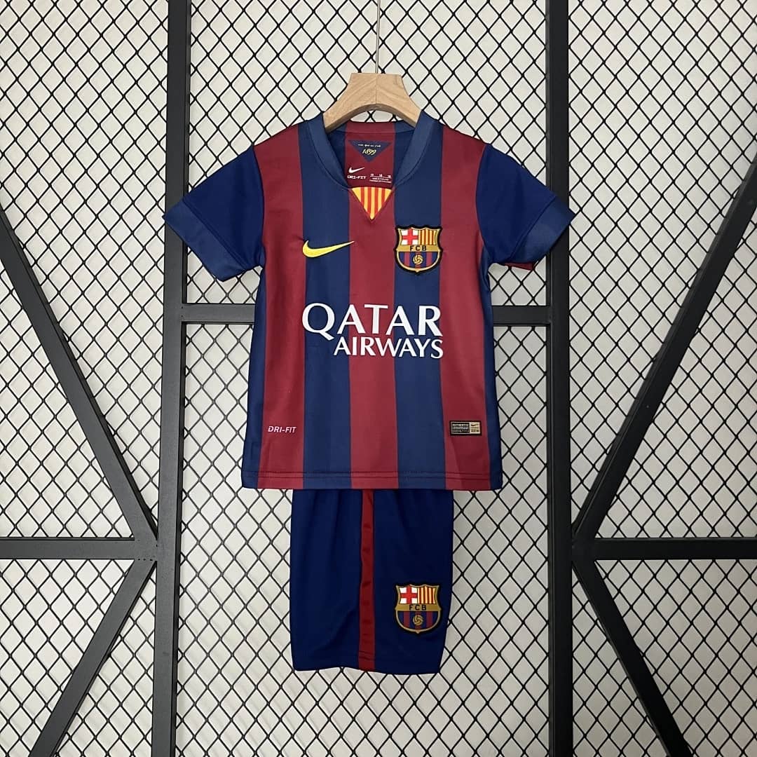 Kit Crianca FC Barcelona Principal 2014/2015