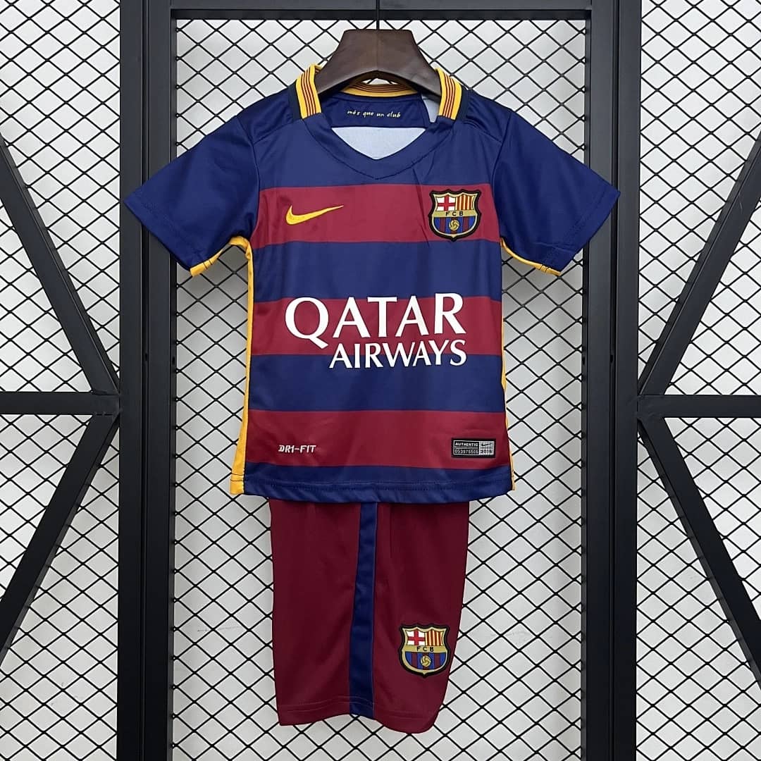 Kit Crianca FC Barcelona Principal 2015/2016