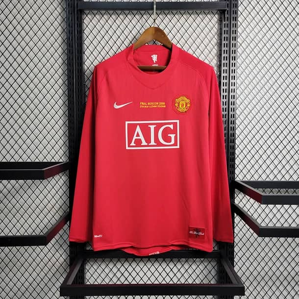 Manchester United Home 2007/08 Manga Comprida